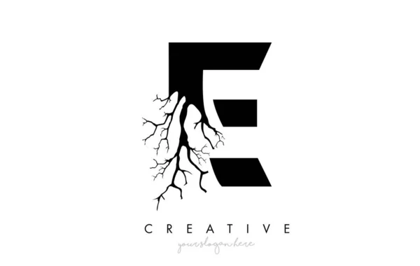 Letter Design Logo Creative Tree Branch Letter Tree Icon Logo — Vector de stock