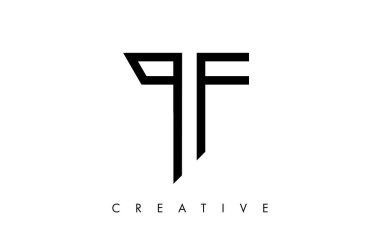 Siyah ve Beyaz Çizgiler ve Minimalist Tasarım Vektörlü T Harfi Logosu Monogramı