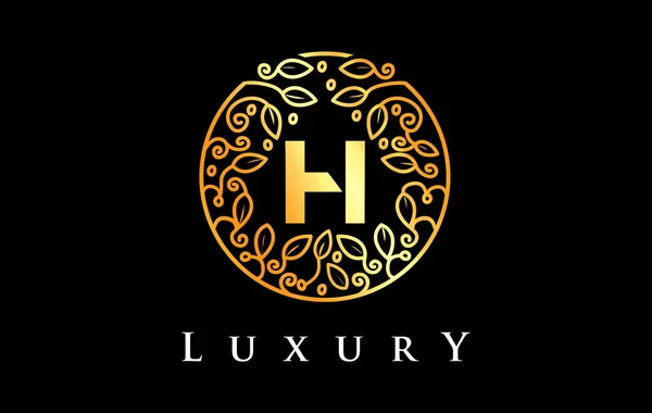 Золотая Буква Luxury — стоковый вектор