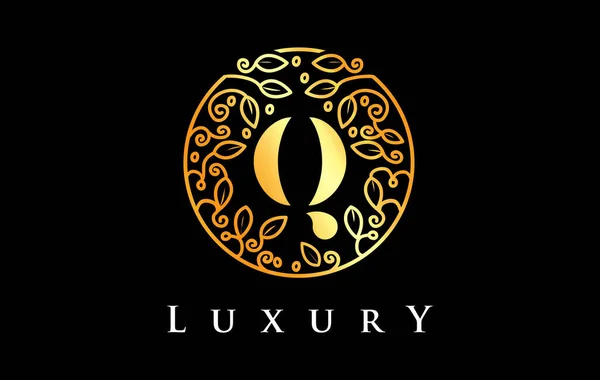 Золотая Буква Luxury — стоковый вектор