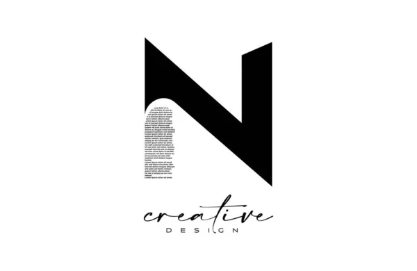 Letter Logo Design Kreativním Písmenem Černého Textového Písma Texture Vector — Stockový vektor