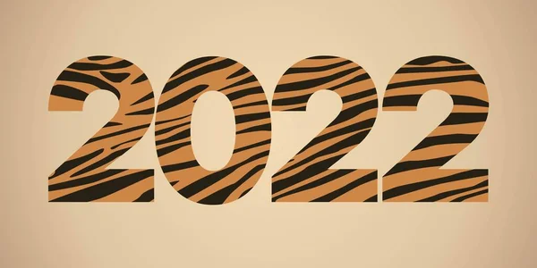 2022 Год Лунный Тигр — стоковый вектор