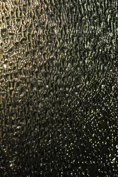 Kırıcı Işıklı Şeffaf Cam Yakın Çekim Yüzey. Olaysız Tümsek Yarı Saydam Doku Arkaplanı