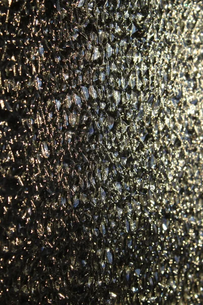 Διαφανές Γυαλί Γκρο Πλαν Επιφάνεια Διαθλαστικό Φως Άνεος Ανώμαλος Ημι — Φωτογραφία Αρχείου