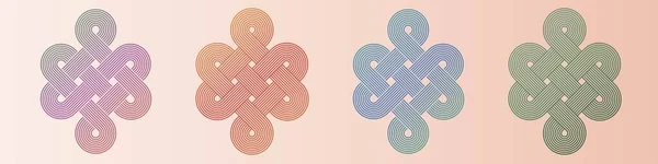 Sonsuz sonsuz sonsuz düğüm vektör çizimi