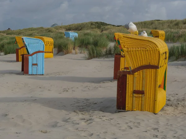 Sommertid Den Tyske Juist - Stock-foto