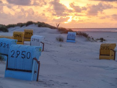 Almanya 'nın Juist adasında yaz mevsimi