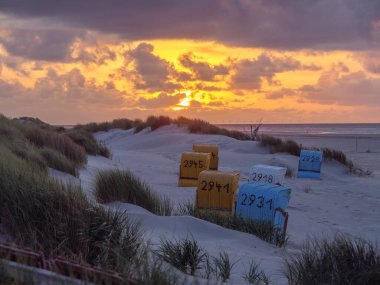 Almanya 'nın Juist adasında yaz mevsimi