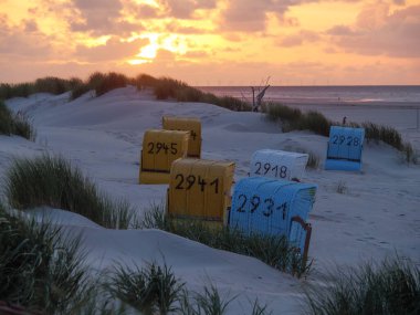 Almanya 'nın Juist adasında yaz mevsimi