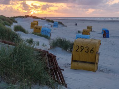 Almanya 'nın Juist adasında yaz mevsimi