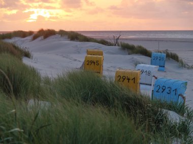 Almanya 'nın Juist adasında yaz mevsimi