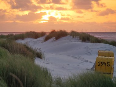 Almanya 'nın Juist adasında yaz mevsimi