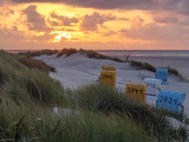 Almanya 'nın Juist adasında yaz mevsimi