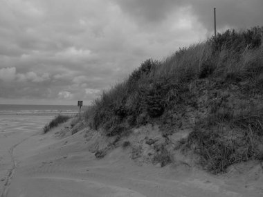 Alman Kuzey Denizi 'ndeki Juist adasında yaz mevsimi