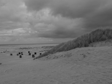 Alman Kuzey Denizi 'ndeki Juist adasında yaz mevsimi