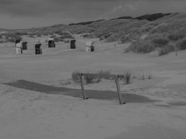 Alman Kuzey Denizi 'ndeki Juist adasında yaz mevsimi