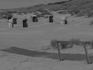 Alman Kuzey Denizi 'ndeki Juist adasında yaz mevsimi