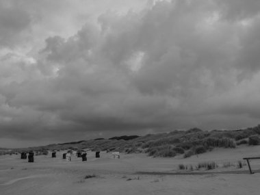 Alman Kuzey Denizi 'ndeki Juist adasında yaz mevsimi
