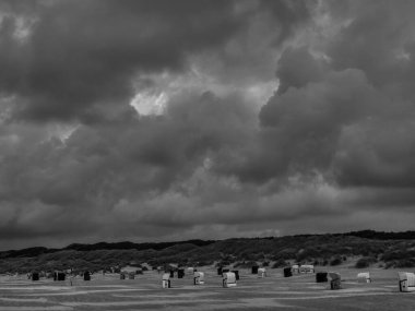 Alman Kuzey Denizi 'ndeki Juist adasında yaz mevsimi