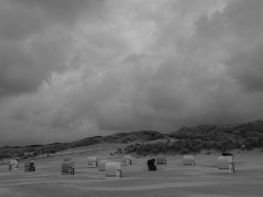 Alman Kuzey Denizi 'ndeki Juist adasında yaz mevsimi