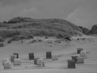 Alman Kuzey Denizi 'ndeki Juist adasında yaz mevsimi