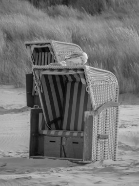 Alman Kuzey Denizi 'ndeki Juist adasında yaz mevsimi