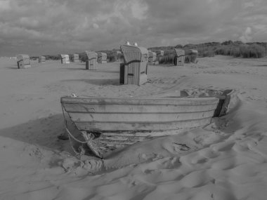 Alman Kuzey Denizi 'ndeki Juist adasında yaz mevsimi