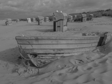 Alman Kuzey Denizi 'ndeki Juist adasında yaz mevsimi