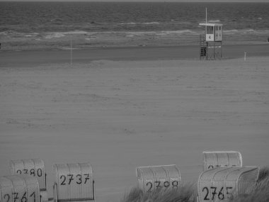 Alman kuzey denizindeki Juist Adası.