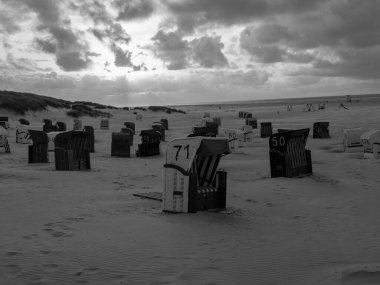 Alman kuzey denizindeki Juist Adası.