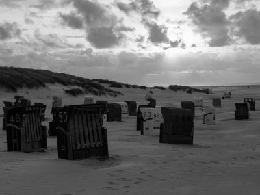 Alman kuzey denizindeki Juist Adası.