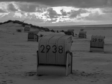 Alman kuzey denizindeki Juist Adası.