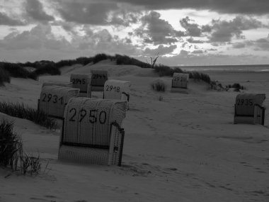 Alman kuzey denizindeki Juist Adası.