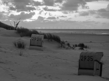 Alman kuzey denizindeki Juist Adası.