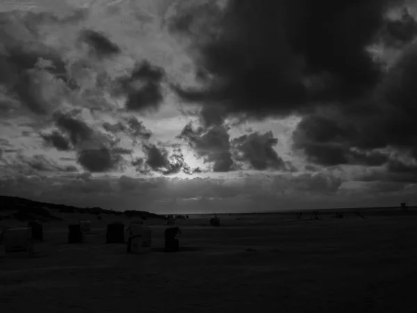 Île Juist Dans Mer Nord Allemande — Photo