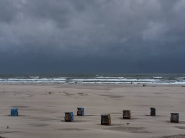 Alman kuzey denizindeki Juist Adası.