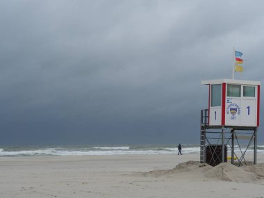 Alman kuzey denizindeki Juist Adası.