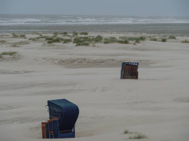 Alman kuzey denizindeki Juist Adası.