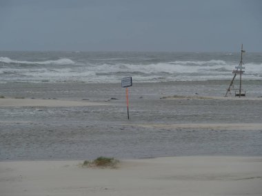 Alman kuzey denizindeki Juist Adası.