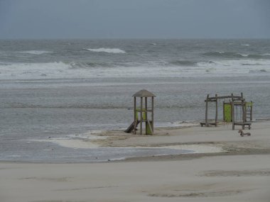 Alman kuzey denizindeki Juist Adası.