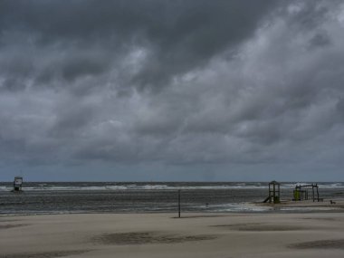 Alman kuzey denizindeki Juist Adası.