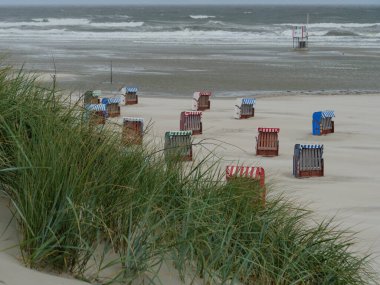 Alman kuzey denizindeki Juist Adası.