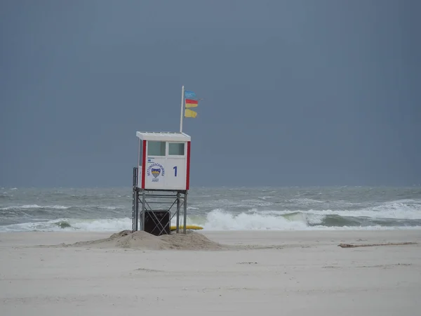 Isola Juist Nel Mare Del Nord Tedesco — Foto Stock