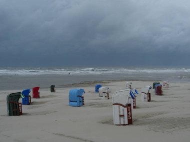 Alman kuzey denizindeki Juist Adası.