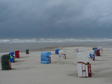 Alman kuzey denizindeki Juist Adası.