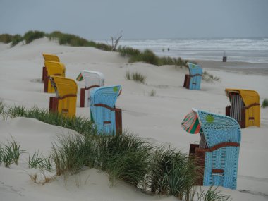 Alman kuzey denizindeki Juist Adası.