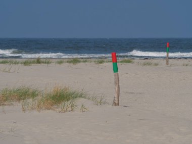 Alman kuzey denizindeki Juist Adası