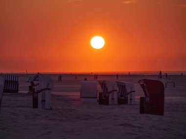 Alman kuzey denizindeki Juist Adası