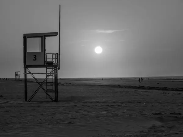 Île Juist Dans Mer Nord Allemande — Photo