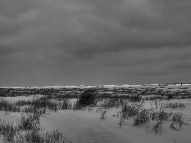 Alman kuzey denizindeki Juist Adası.